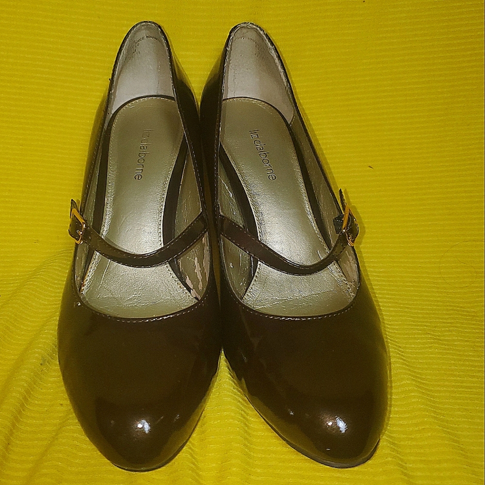 Liz Claireborne heels, 7 1/2, Brown
